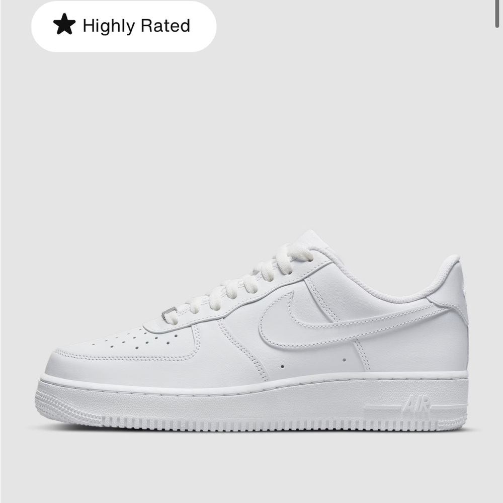 Nike Air Force 1  Men's All-White Air Sneakers